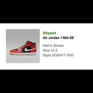 Brand NEW Jordan Red and Black Sneakers Iconic Style From Nike - $150